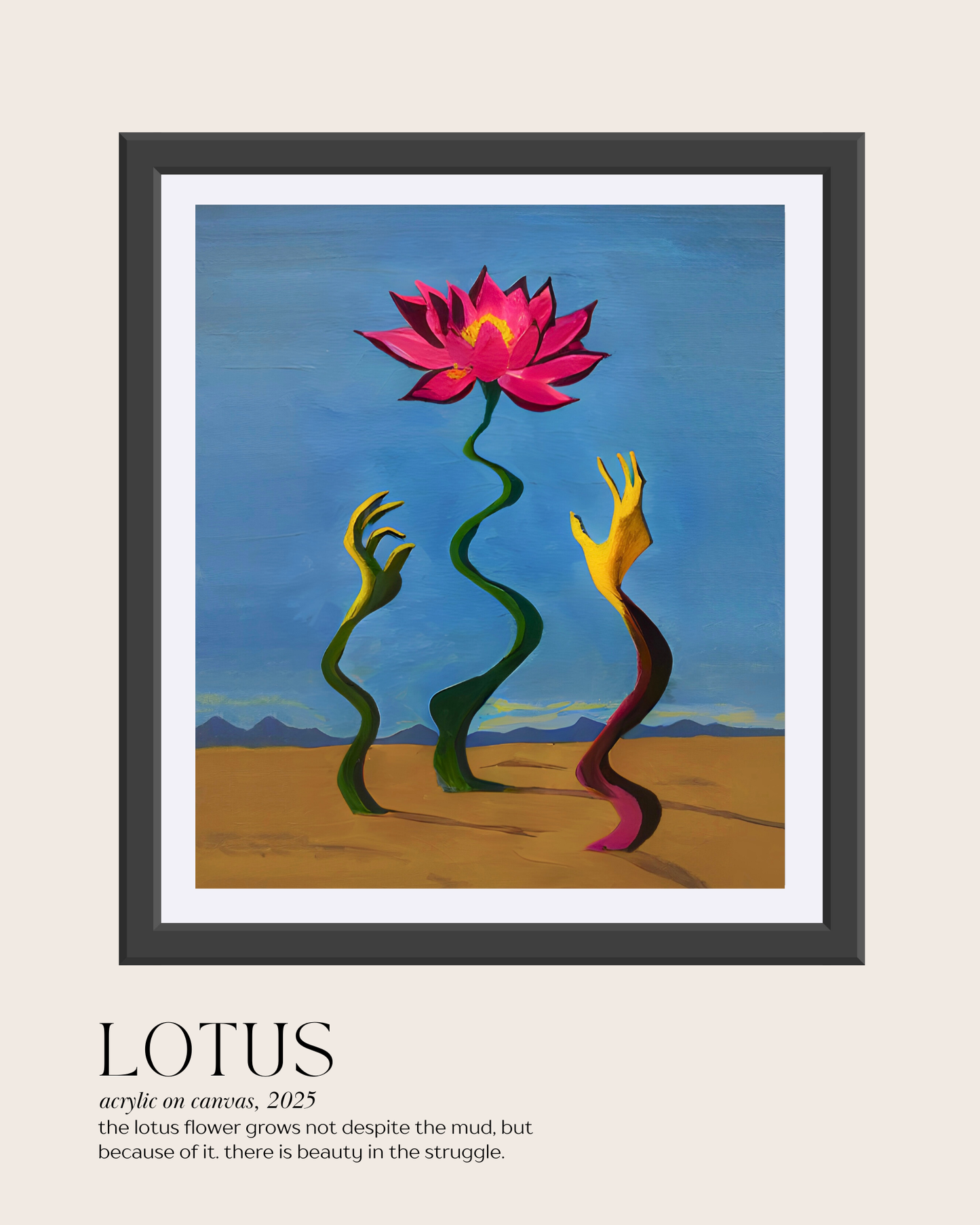 LOTUS - art print / sticker / magnet